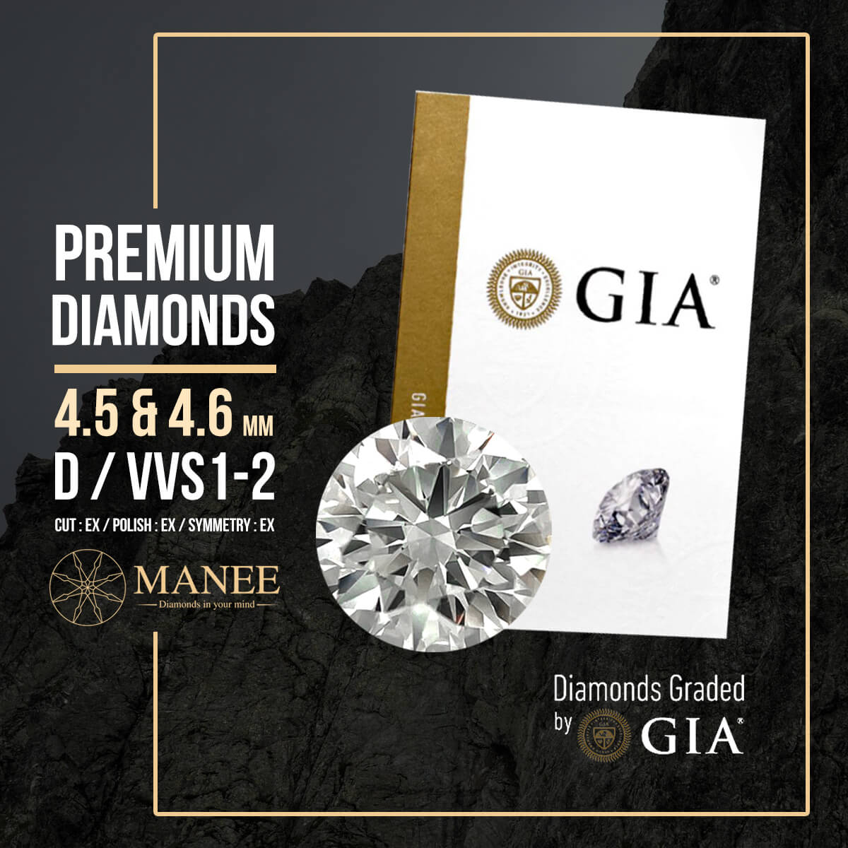 4.5 & 4.6 mm Premium GIA Diamonds 4.5 & 4.6 mm Premium GIA Diamonds