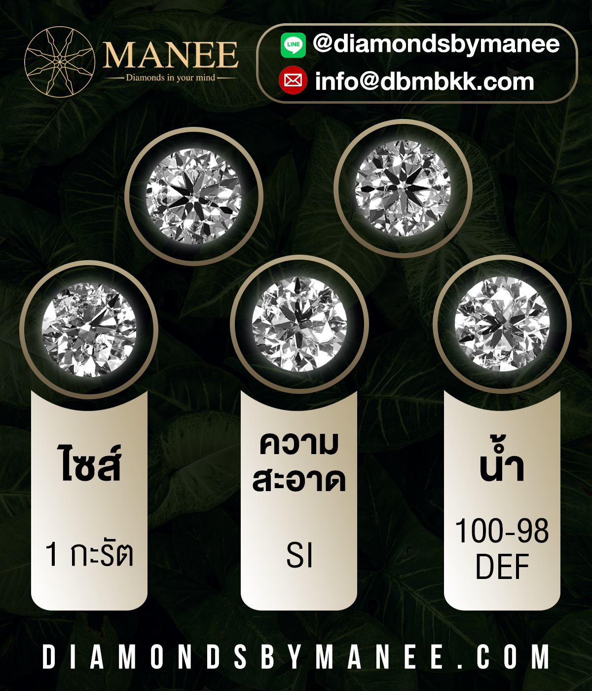 มาแล้วเพชรเม็ดโต ในราคาที่ใครๆก็จับต้องได้! มาแล้วเพชรเม็ดโต ในราคาที่ใครๆก็จับต้องได้!