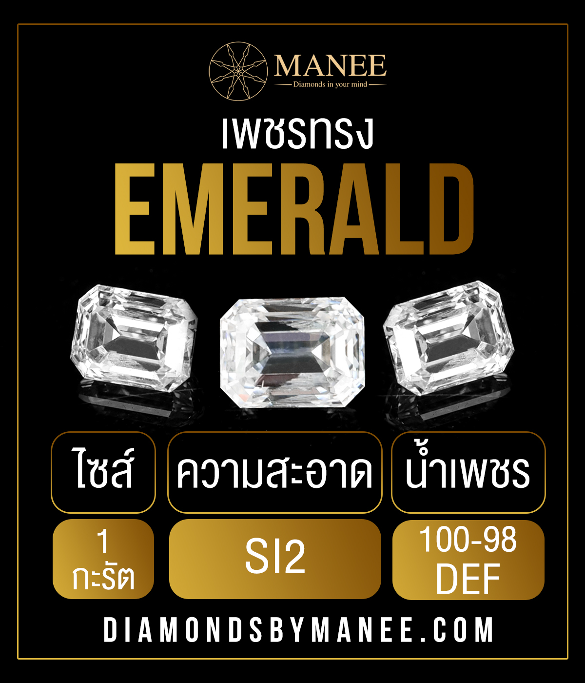 เพชรทรง Emerald เพชรทรง Emerald